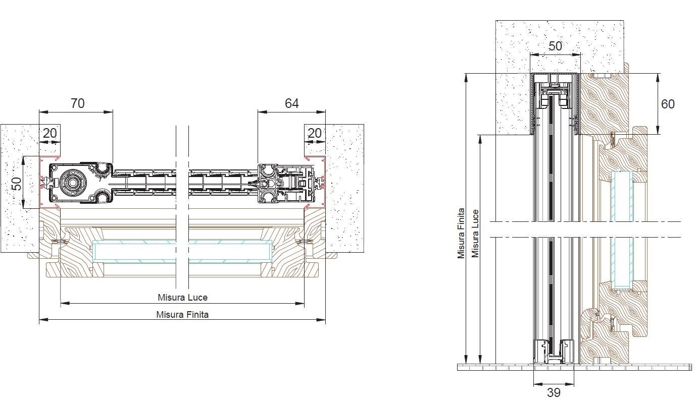 Боковая встраиваемая москитная сетка Mv Line Zanzariere - Incasso Laterale ARCH-00067087 - Вид №3