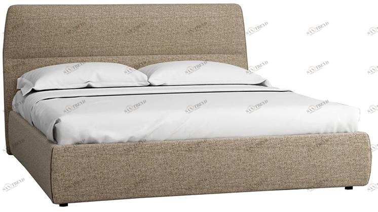 30643 Кровать с ортопедическим основанием и ящиком Сканди 1.6 Жемчужно-белый R-HOME 40172025h_Жемчуг