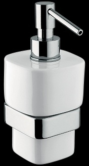 MO128 Дозатор для жидкого мыла, настенный, керамический 0,4 л bagno&associati MODULO