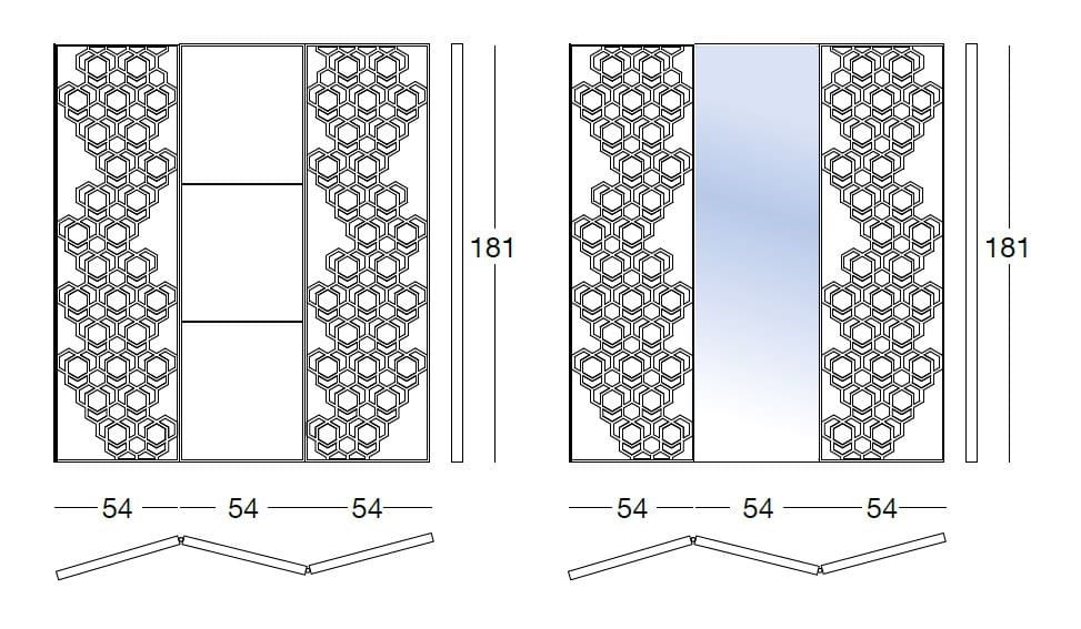 Алюминиевый экран Longhi Loveluxe 2018-Illusion collection ARCH-00085844 - Вид №2