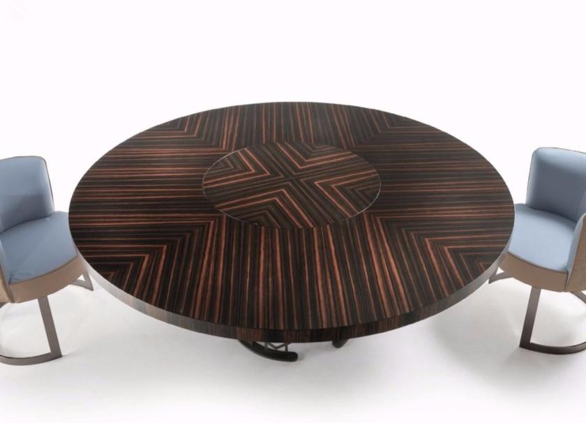 Longhi Круглый деревянный стол Loveluxe 2014 – royal collection T 140 - Вид №3