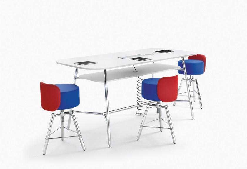 Sesta Мягкий табурет из ткани с регулируемой высотой Blog Bg-023 + bg-048 - Вид №1