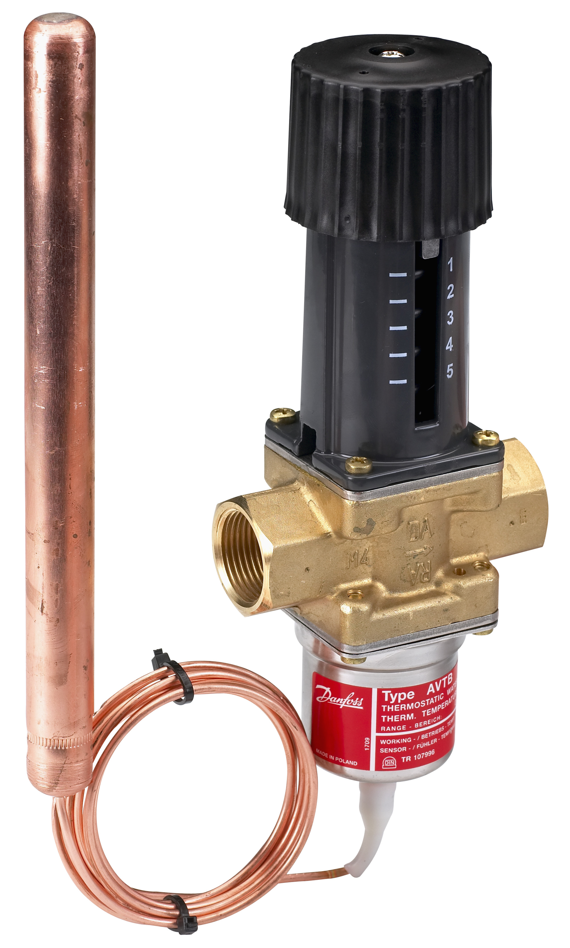 Danfoss Регулятор температуры AVTB AVTB PN16 20/3,4/30-100/2,3M/н.р. 003N5142  - Вид №13