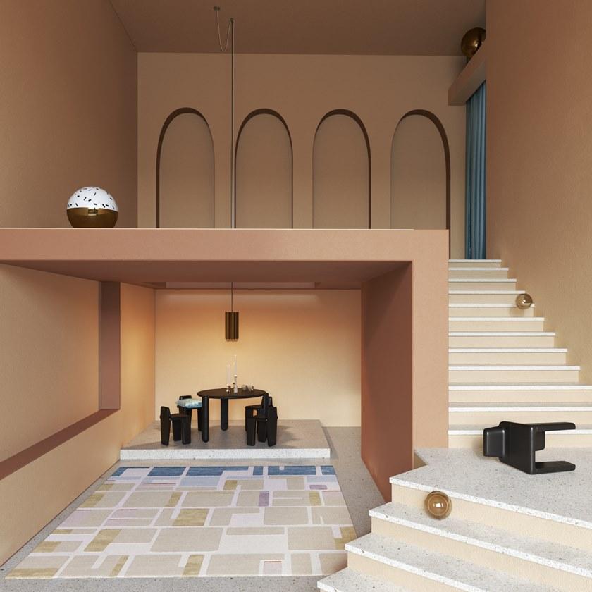 Tapis Rouge Прямоугольный коврик ручной работы Ambiance sun-id-1390964 - Вид №5