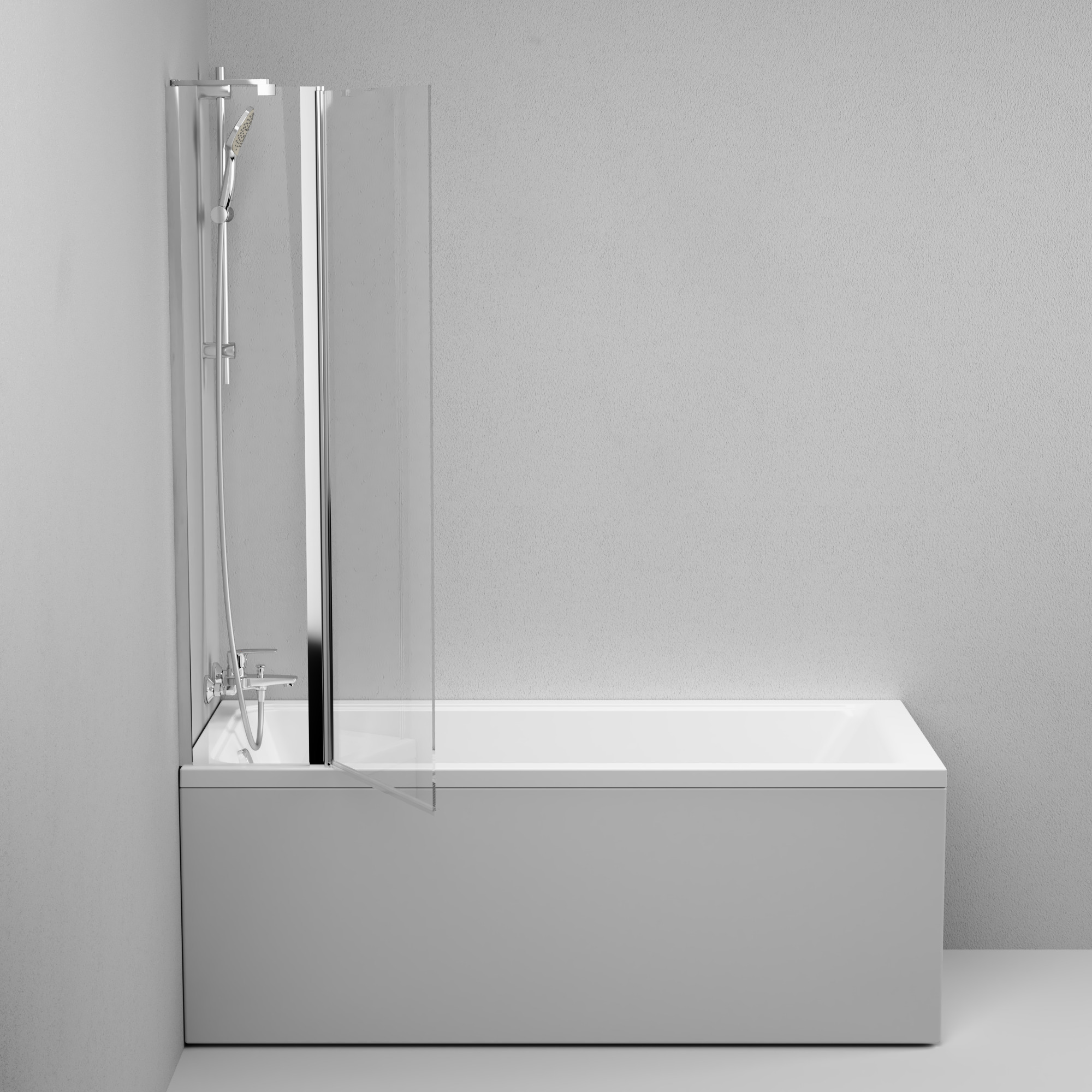 W90BS-D3W5-140CT Душевое ограждения на борт вынны AM.PM Германия Gem - Вид №4