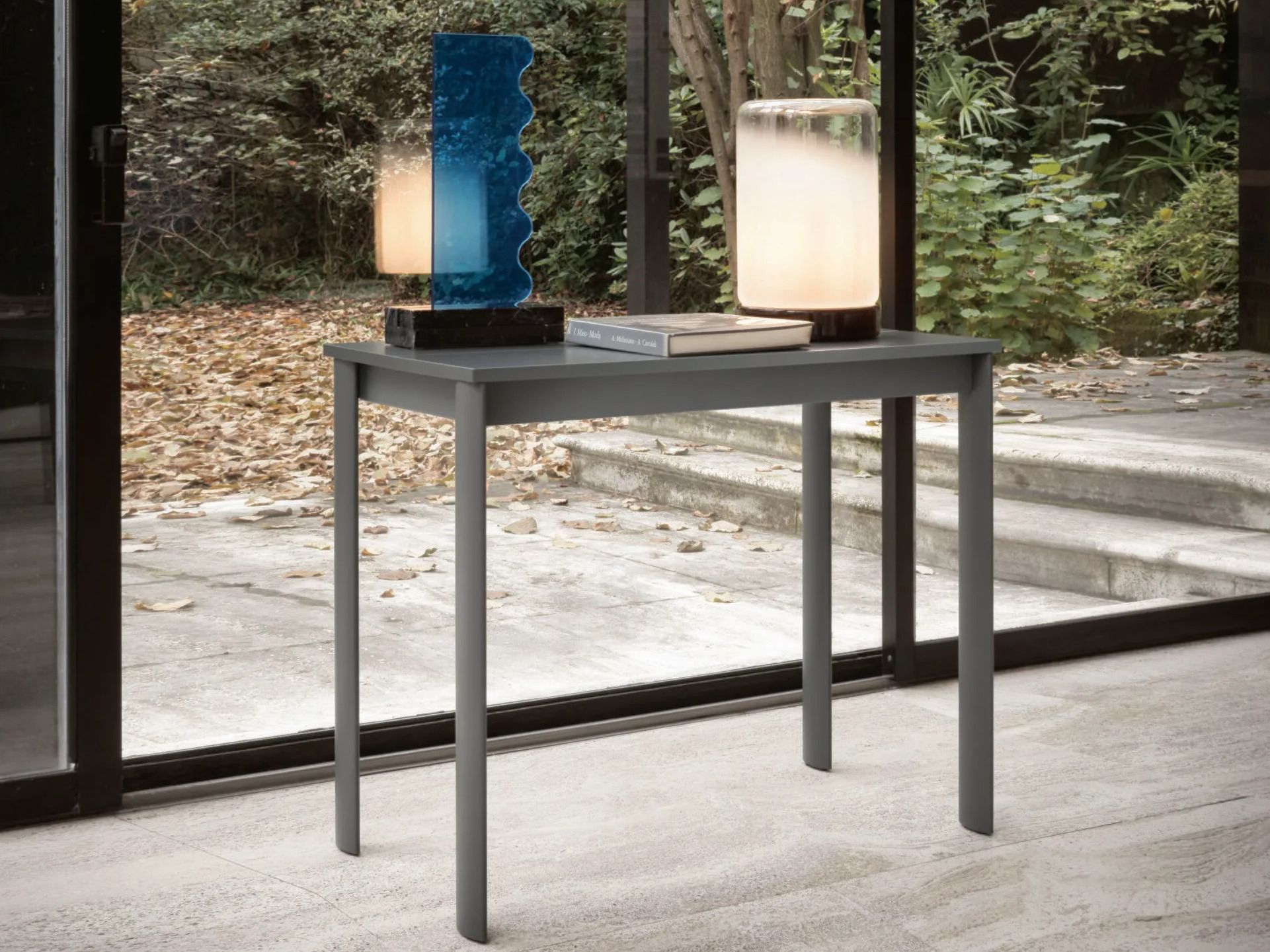 Стальная выдвижная консоль с меламиновой столешницей Bontempi Casa ETICO PLUS ARCH-00029604 - Вид №1