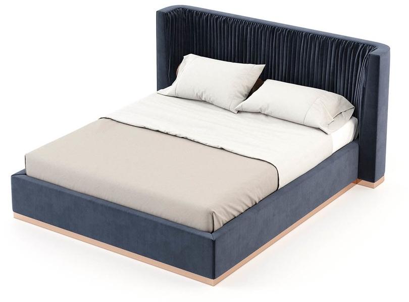 Laskasas Двуспальная кровать с мягким изголовьем Miuzza sun-id-1403181 - Вид №3