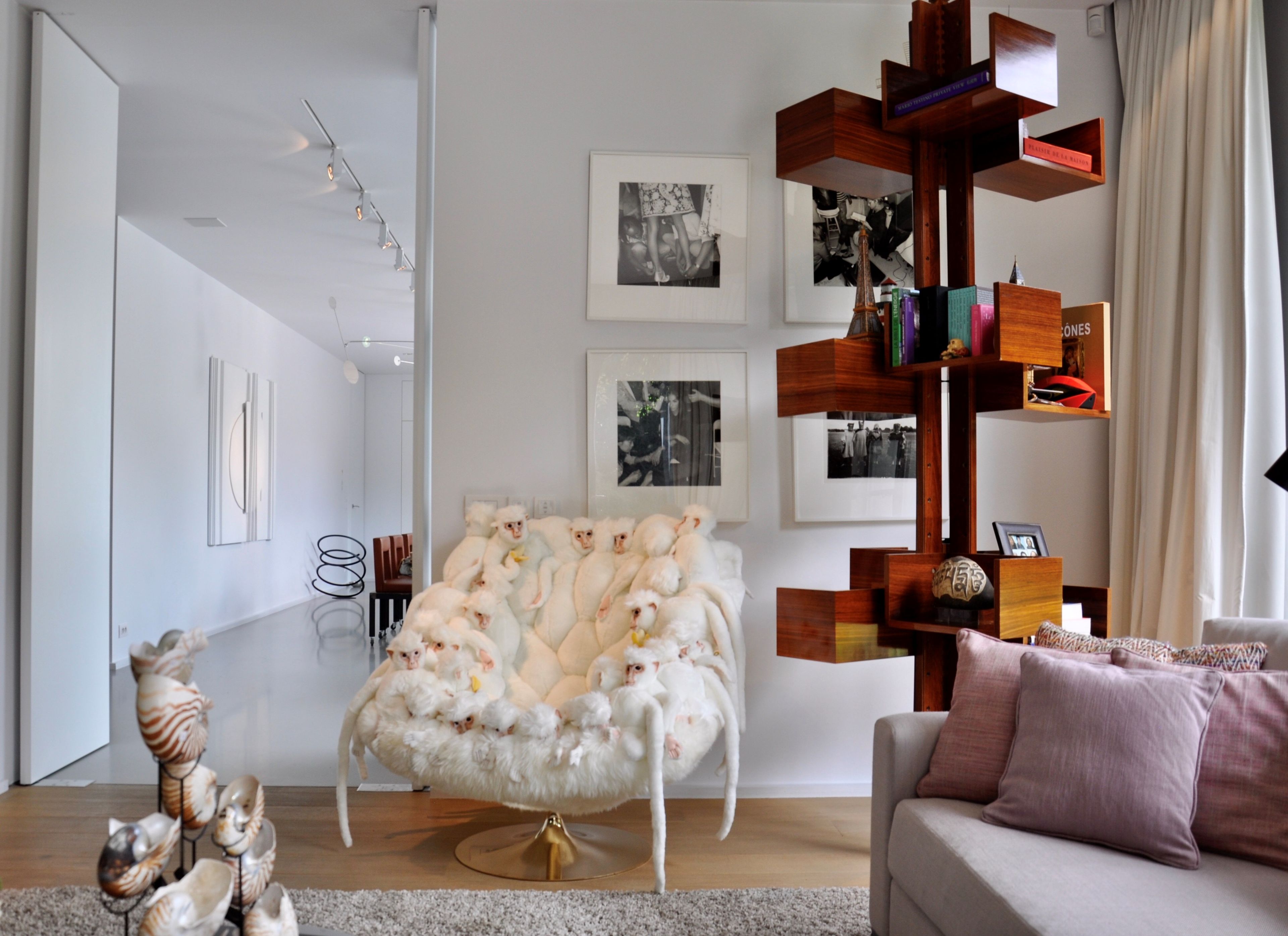 Полиэфирное кресло APCOLLECTION WHITE MONKEY ARCH-00098078 - Вид №2