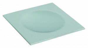 9813/MB Surya Metall, квадратная металлическая мыльница на ножках, цвет черный матовый