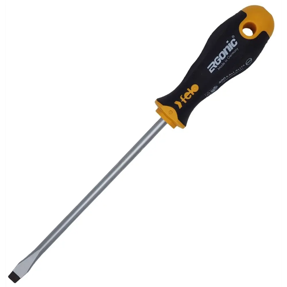 Прямая отвертка Felo с эргономичной рукояткой SL8x175 мм 89393126 STLM-1474237