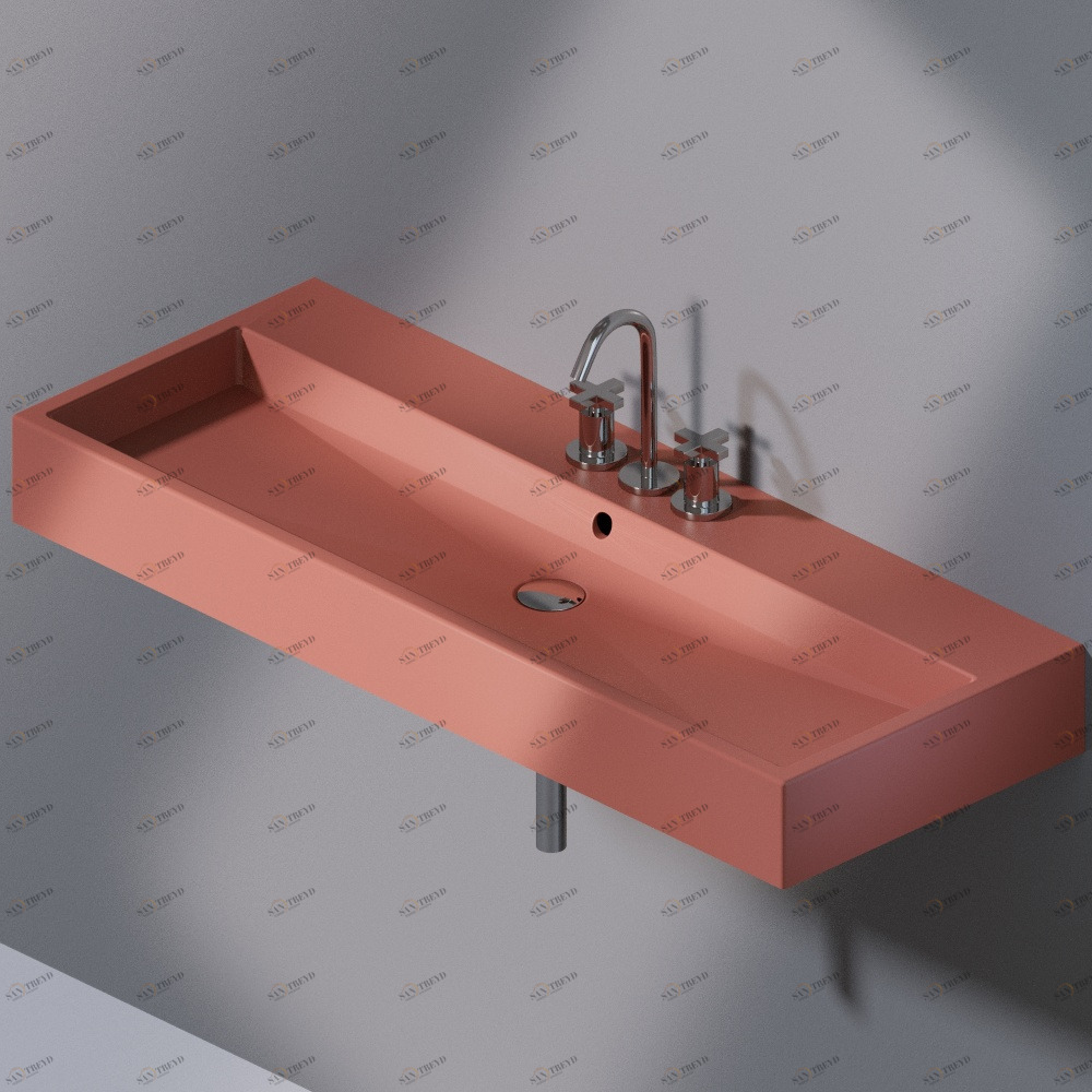 L279T1R3V4.142 Подвесная раковина настенная прямоугольная A. e T. Italia Tank AeT ITALIA