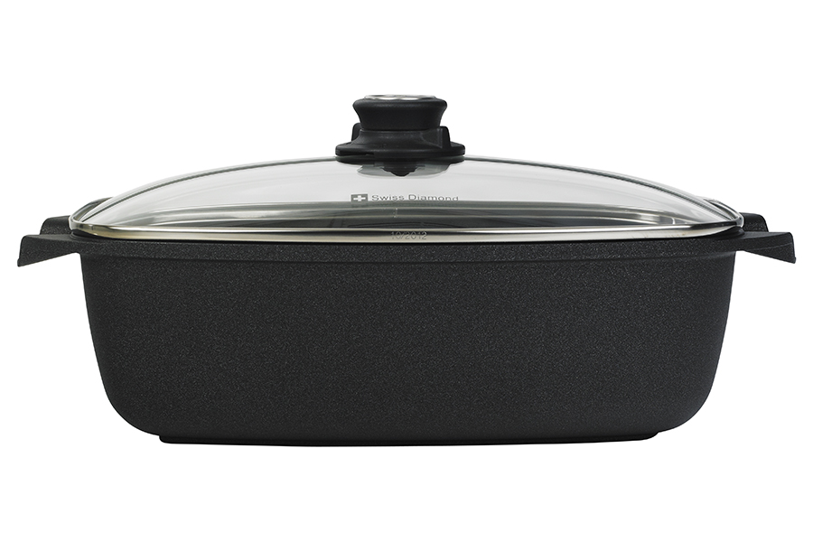 Жаровня Swioss Diamond со стеклянной крышкой, 21x33 см Swiss Diamond XD61033C - Вид №5