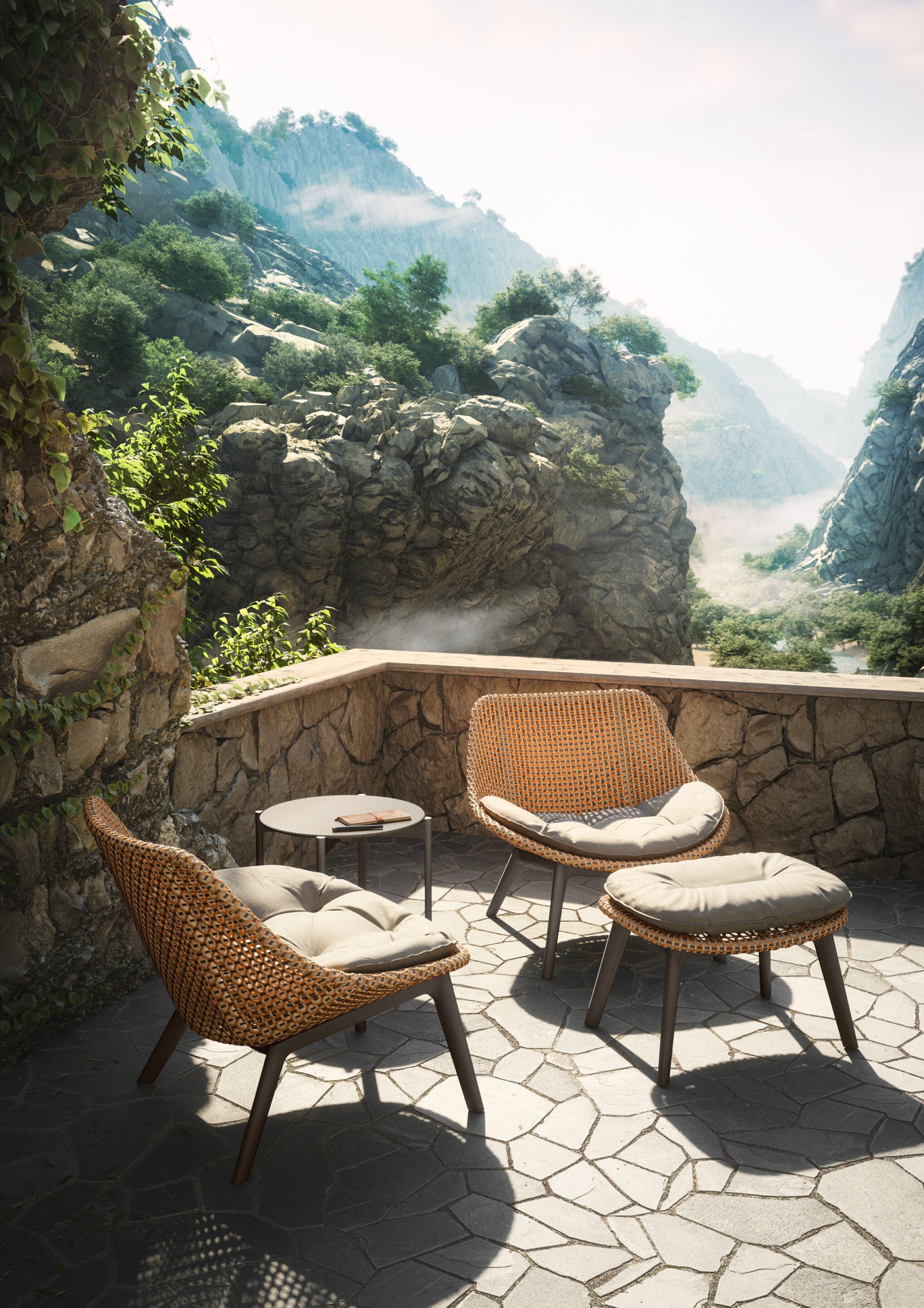 Тканевое садовое кресло DEDON MBRACE ARCH-00117330 - Вид №20