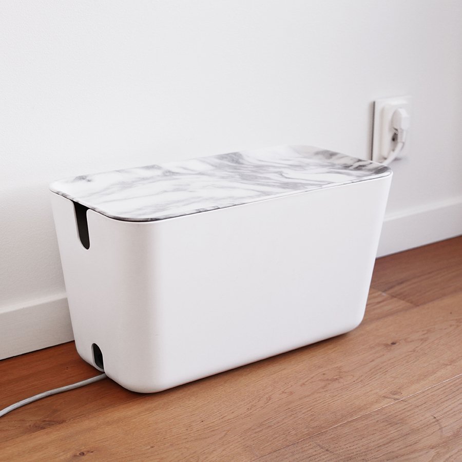 Органайзер бело-серый для проводов большой Cablebox BOSIGN  00-3872105 Белый;серый  - Вид №5