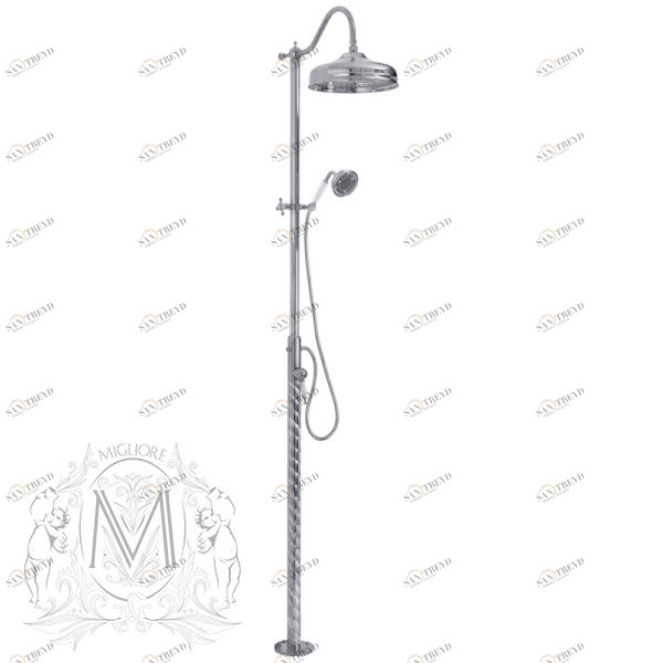 Душевой гарнитур MIGLIORE Oxford ML.OXF-6371.CR с верхним душем, напольный - хром ML.OXF-6371.bi.CR