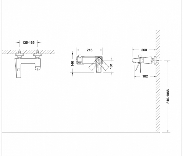 Смеситель для ванны короткий излив ICEBERG F676110C-01 bravat - Вид №1