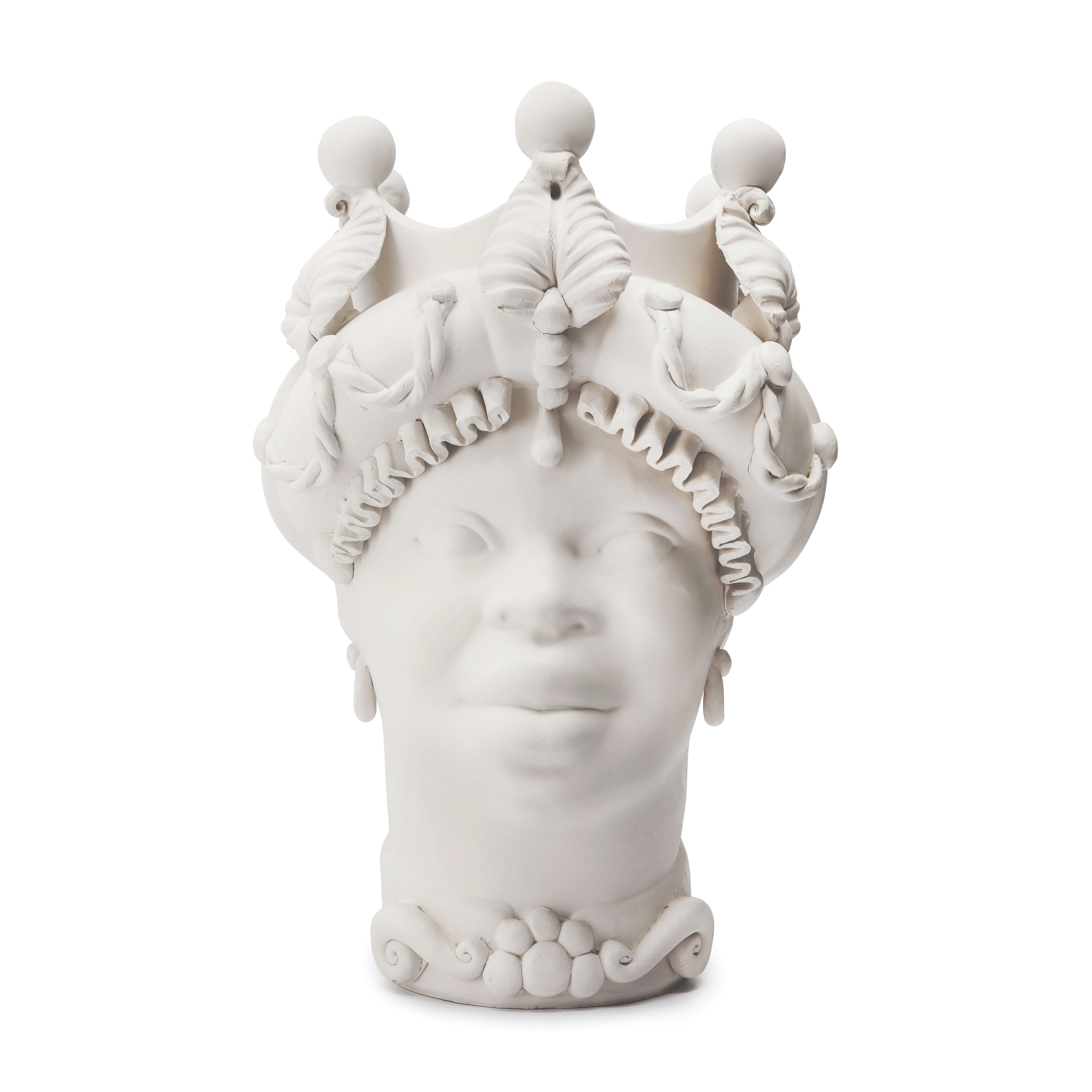 200945-10 ABHIKA ВАЗА MORO LADY BAROQUE WHITE  - Вид №4