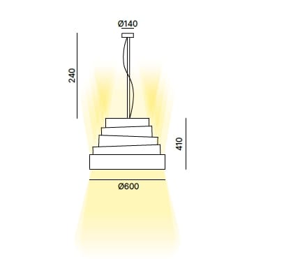 Ткань подвесной светильник Quadrifoglio Group Design Lighting ARCH-00101380 - Вид №6