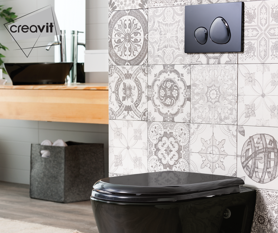 TP325-11SI00E-0000 Унитаз подвесной ЧЕРНЫЙ Creavit  - Вид №3