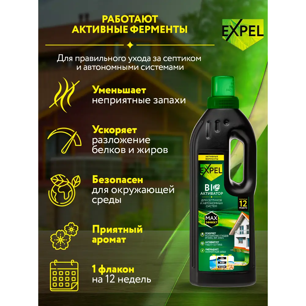 Биоактиватор Santreyd Expel для септиков 750 мл 86022338 STLM-0950108 - Вид №6