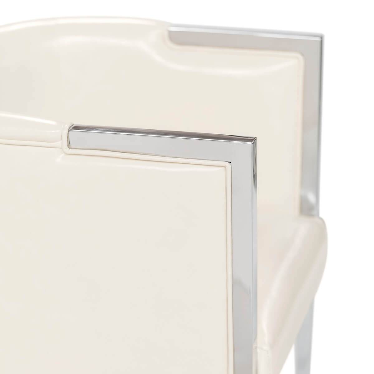 700398-19 ABHIKA КРЕСЛО DANAE WHITE/SILVER  - Вид №1