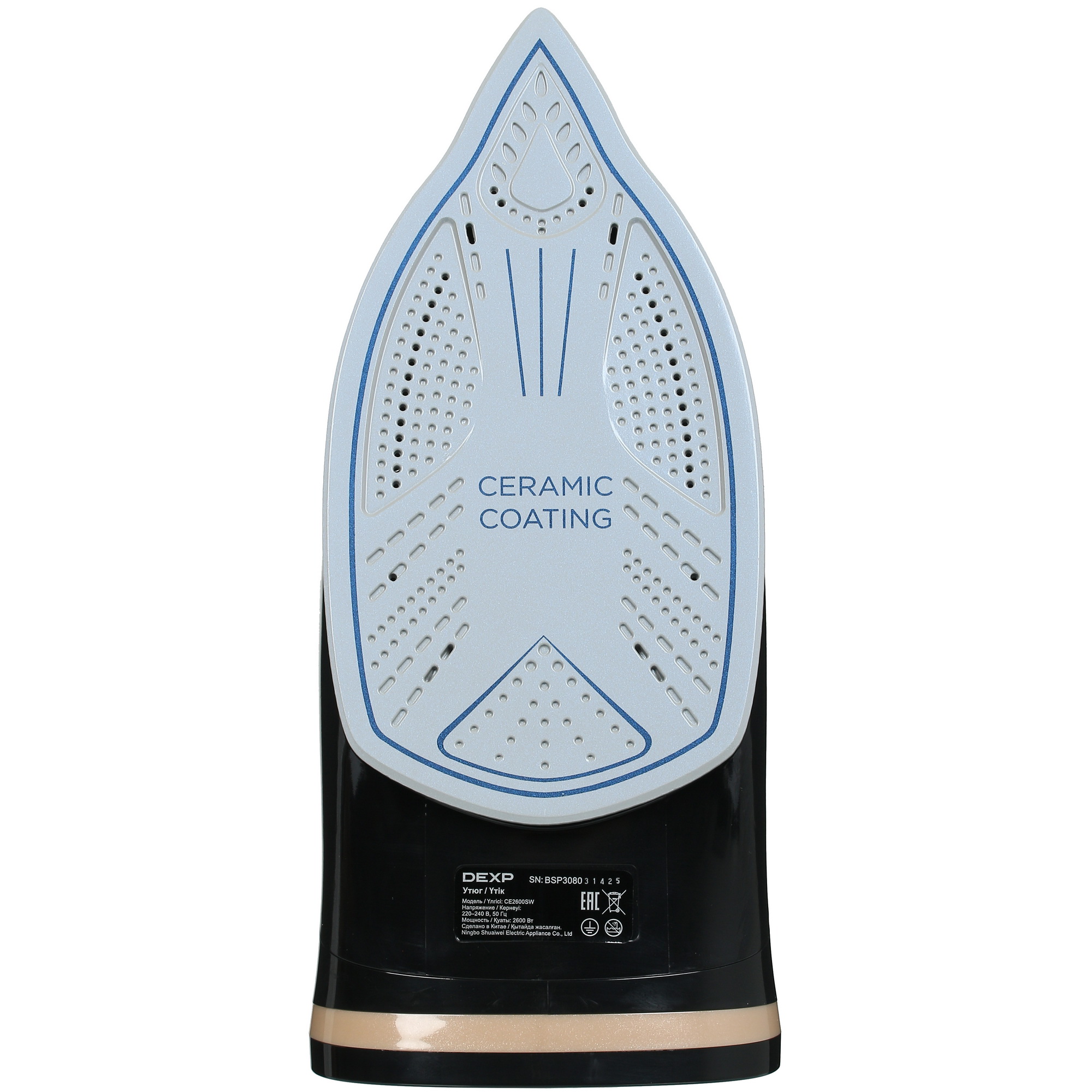 5400161 Утюг DEXP CE2600SW черный STDN-0028423 - Вид №3