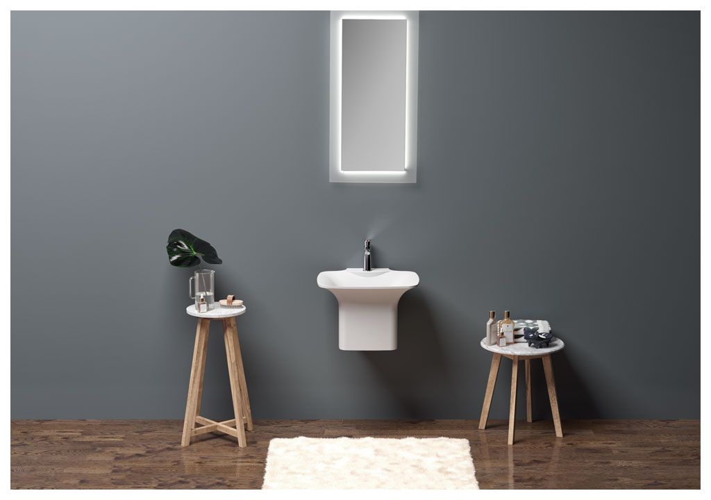 N2 Накладная раковина на столешницу  прямоугольная Aquanet  - Вид №2