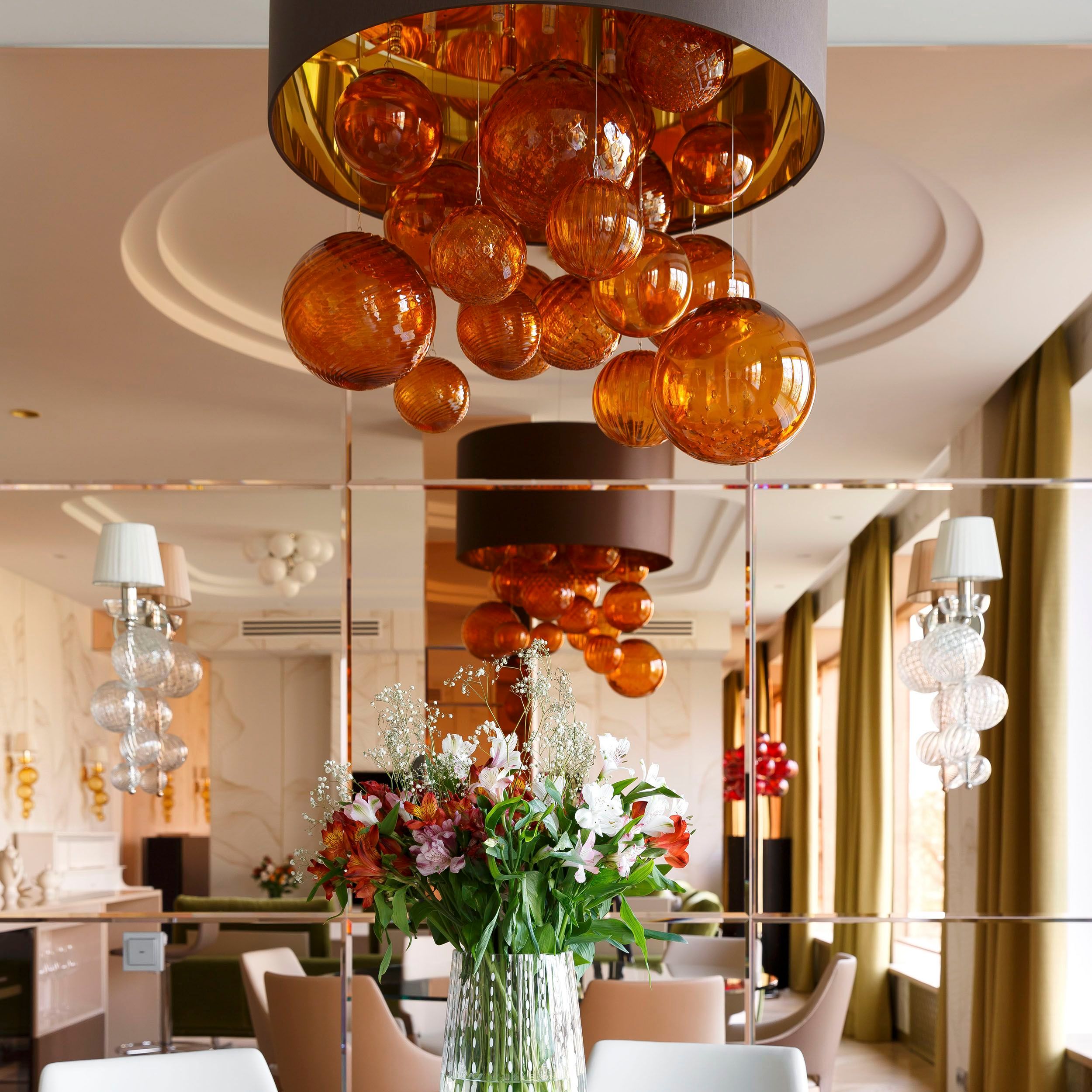 Ткань ручной работы светодиодный подвесной светильник MULTIFORME ARCH-00049016 - Вид №1