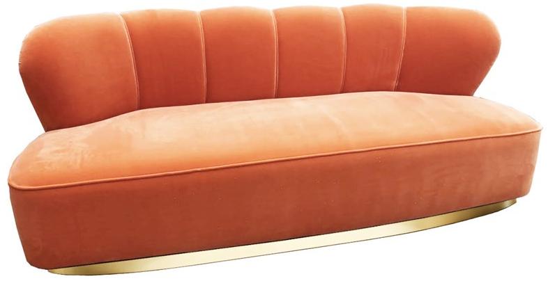 Moanne 2-х местный бархатный диван sun-id-1405267 - Вид №1