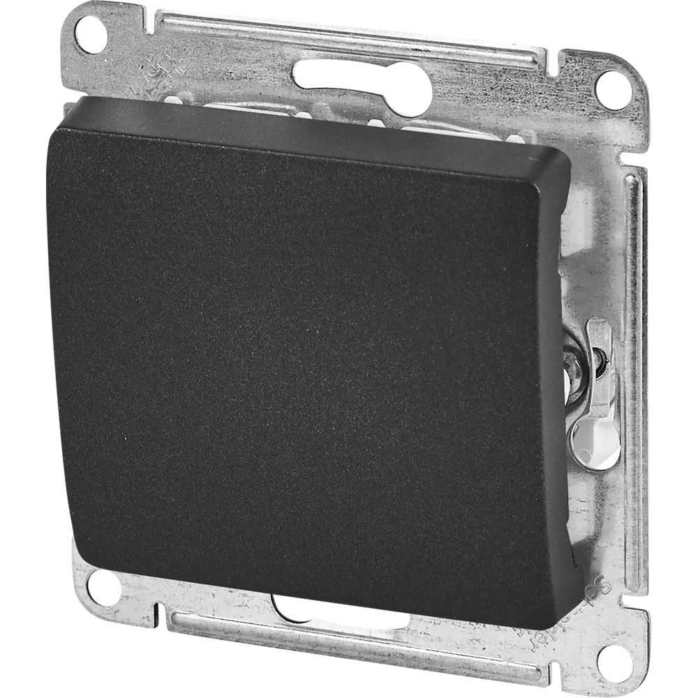 Schneider Electric Glossa — выключатель скрытого монтажа на 1 клавишу, антрацит 87677578 STLM-0074813