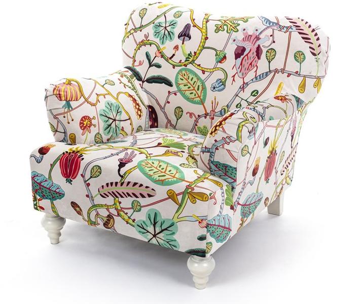 Seletti Кресло из ткани с подлокотниками Botanical diva sun-id-1473121 - Вид №2