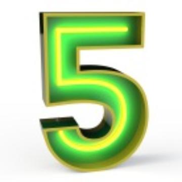 007027 Светильник Цифра 5 Delightfull Graphic - Вид №2