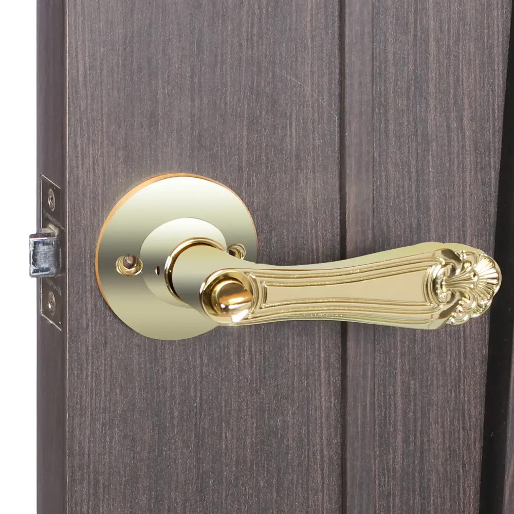 Ручка защелка 637/BL РB-Е (зол) кл/фик FUARO STLM-2104894 - Вид №6