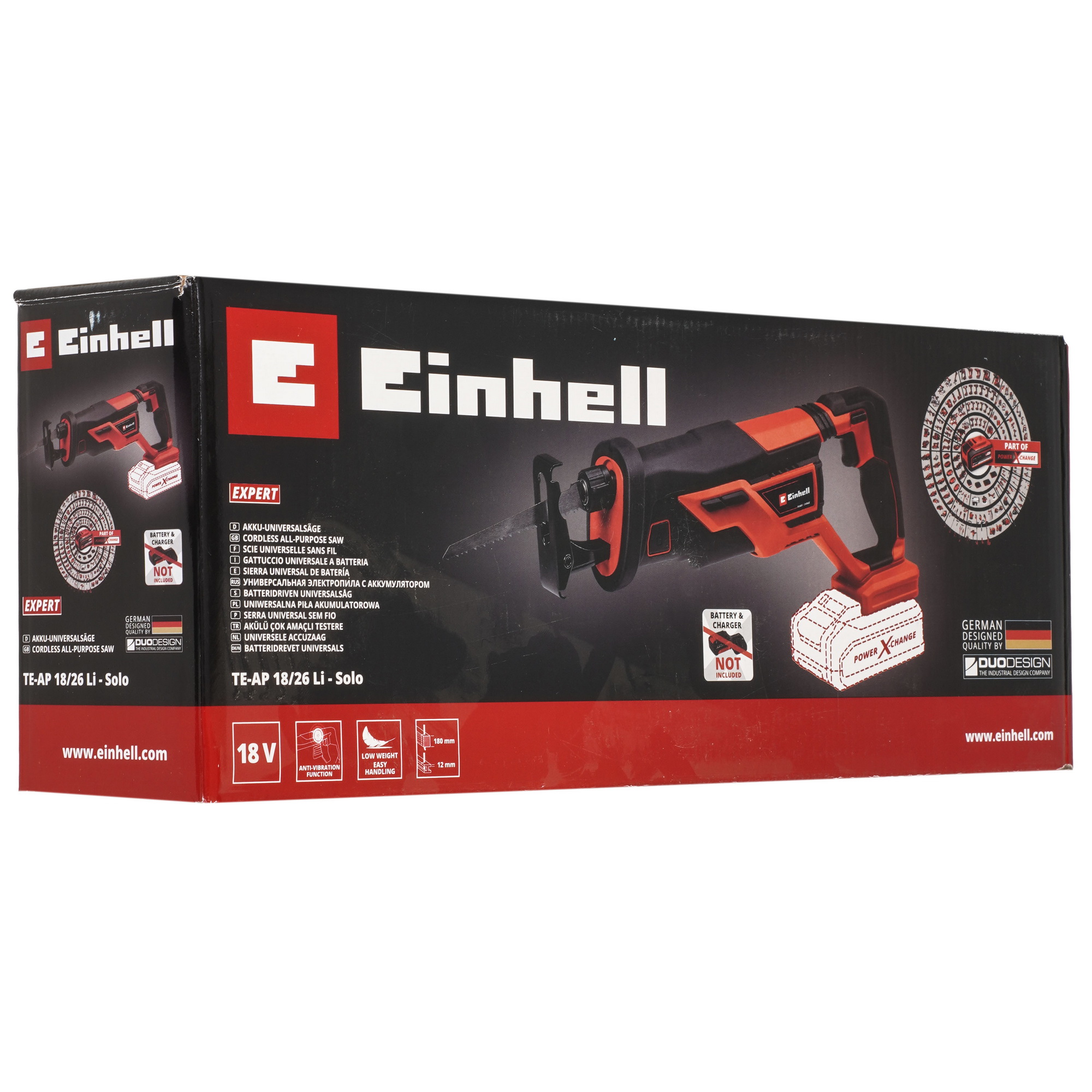 Сабельная пила Einhell PXC TE-AP 18/26 Li - Solo Power X Change 18V  , Без ЗУ, Без АКБ 9086107 STDN-0145836 - Вид №6