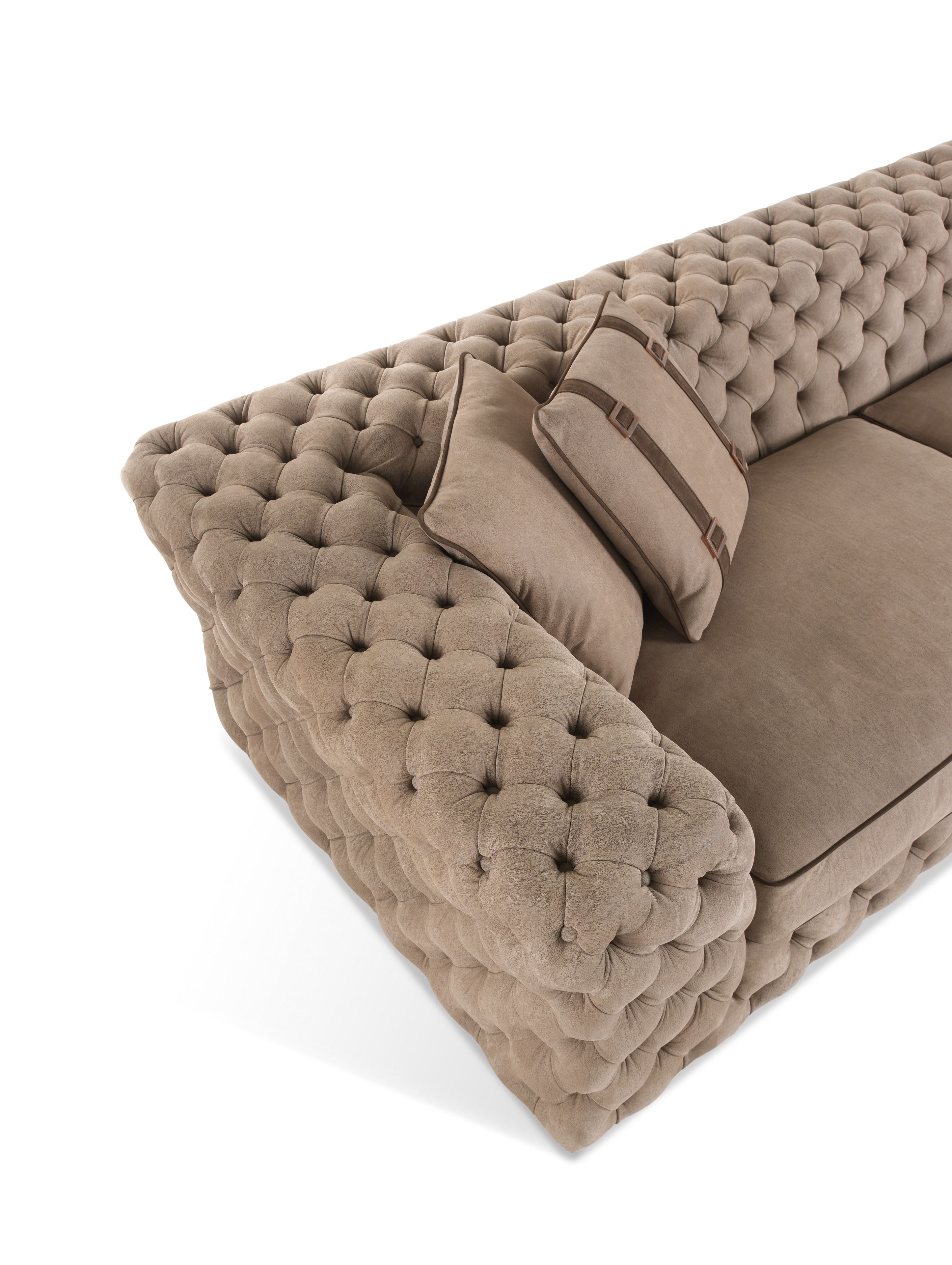 3-местный кожаный капитонный диван Gianfranco Ferré Home King'S Cross ARCH-00004377 - Вид №2