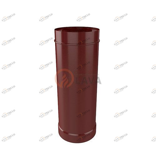 Труба-сэндвич LAVA 130/200 мм. 0,5 м. вишневый (3005) 4356