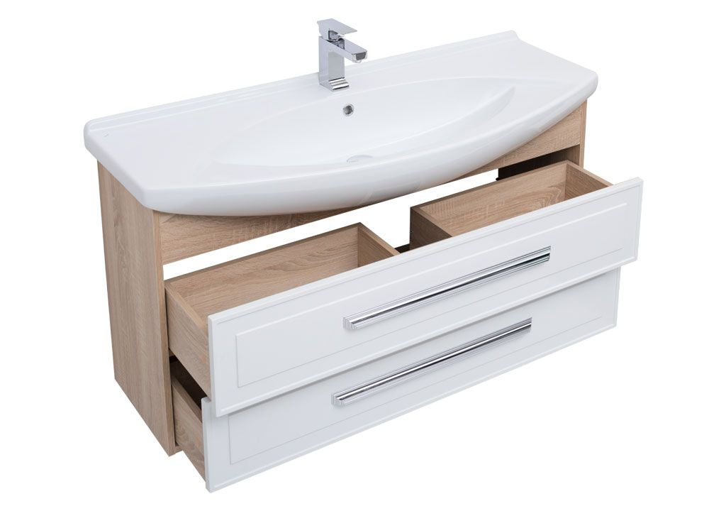 Тумба с раковиной Aquanet Остин 120 дуб сонома/белый 0020173400175450 - Вид №3