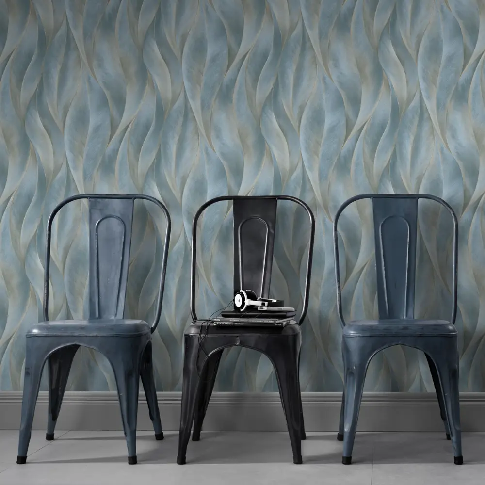 Обои флизелиновые Erismann Fashion for Walls синие 1.06 м 12092-44 89107532 STLM-2174953 - Вид №2