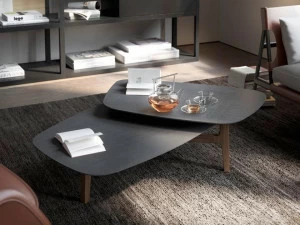 TREKU Низкий деревянный журнальный столик Lore