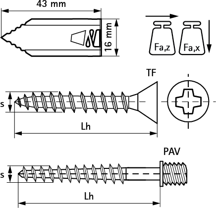 6114121 Лёгкие Крепление BIS XL монтаж в двуслойном гипсокартоне WALRAVEN  - Вид №1