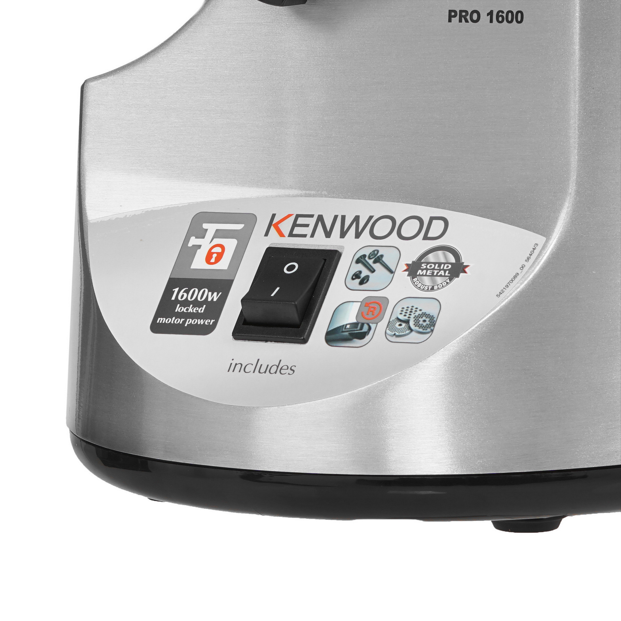 0141900 Мясорубка электрическая Kenwood MG516 серый STDN-0074957 - Вид №3