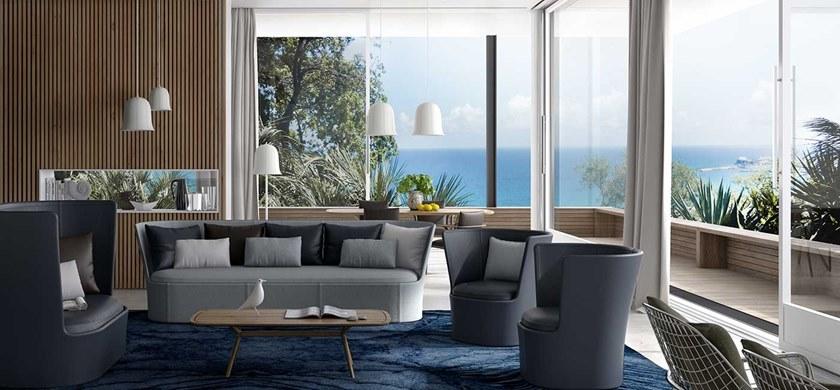 Natuzzi Торшер из кожи Ding dong sun-id-1461568 - Вид №1