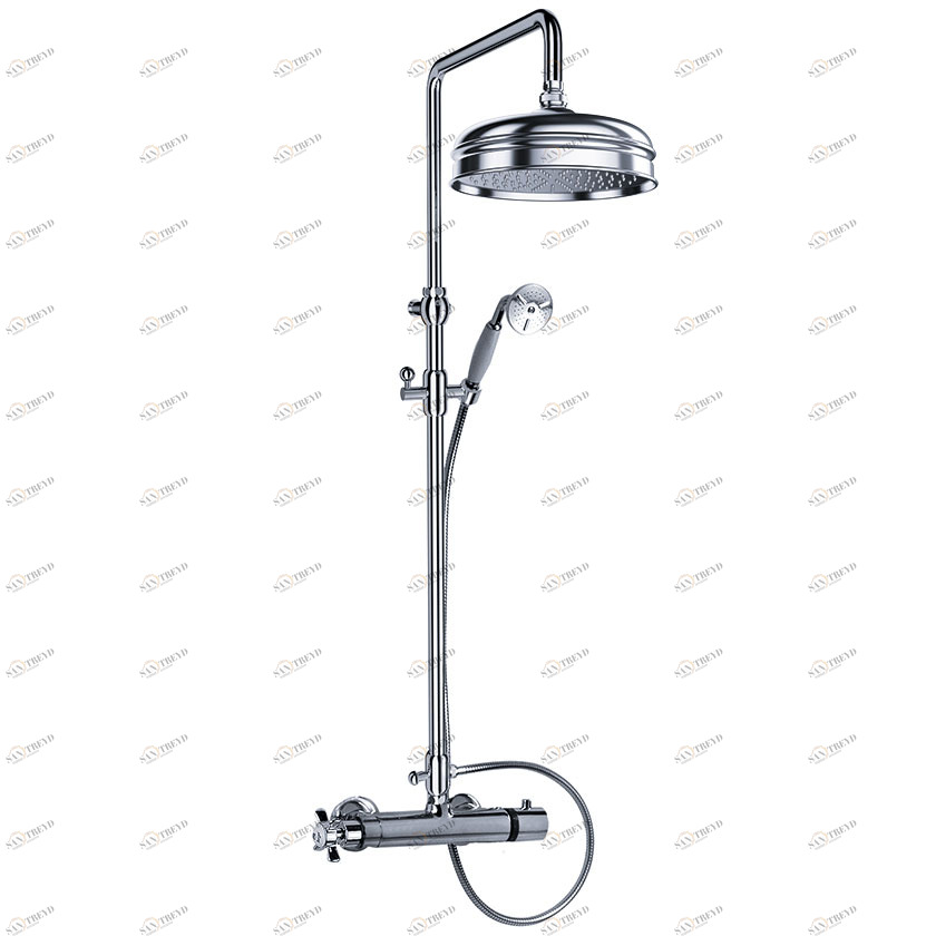 Смеситель для душа с термостатом ½" настенный JOERGER Serie 1909 629.20.460.000