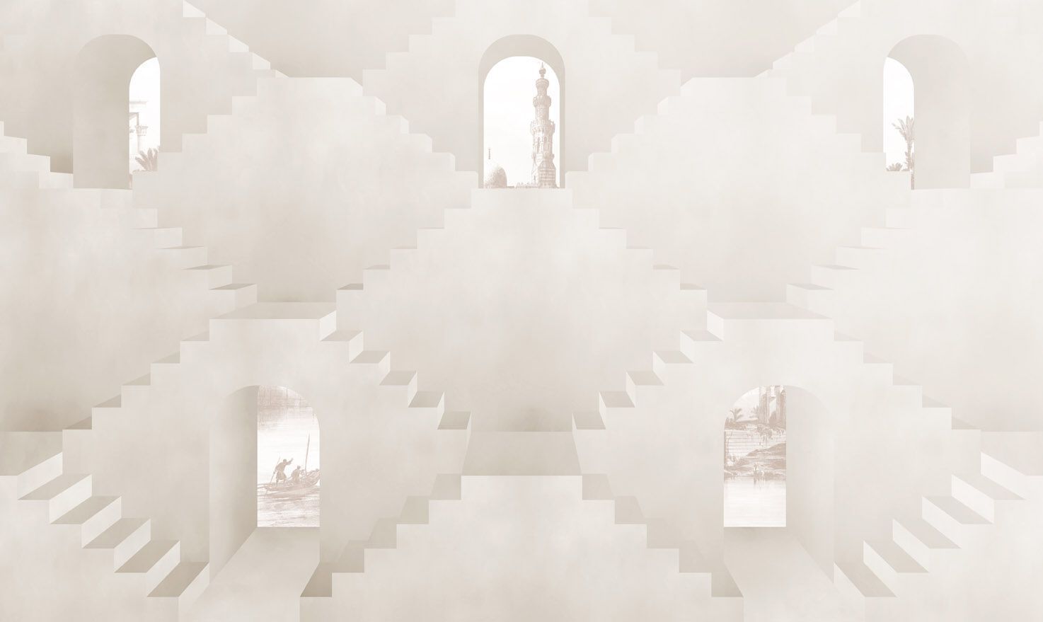 Обои с рисунком Jannelli&Volpi SCORCI ARCH-00114266 - Вид №2