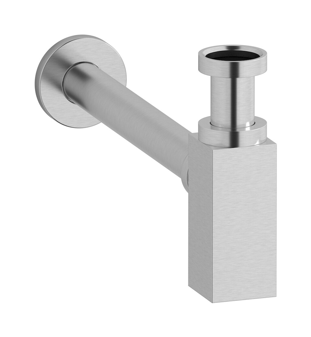 Сифон квадратный WE ARE IB sh082pl Brushed Nickel RICAMBI