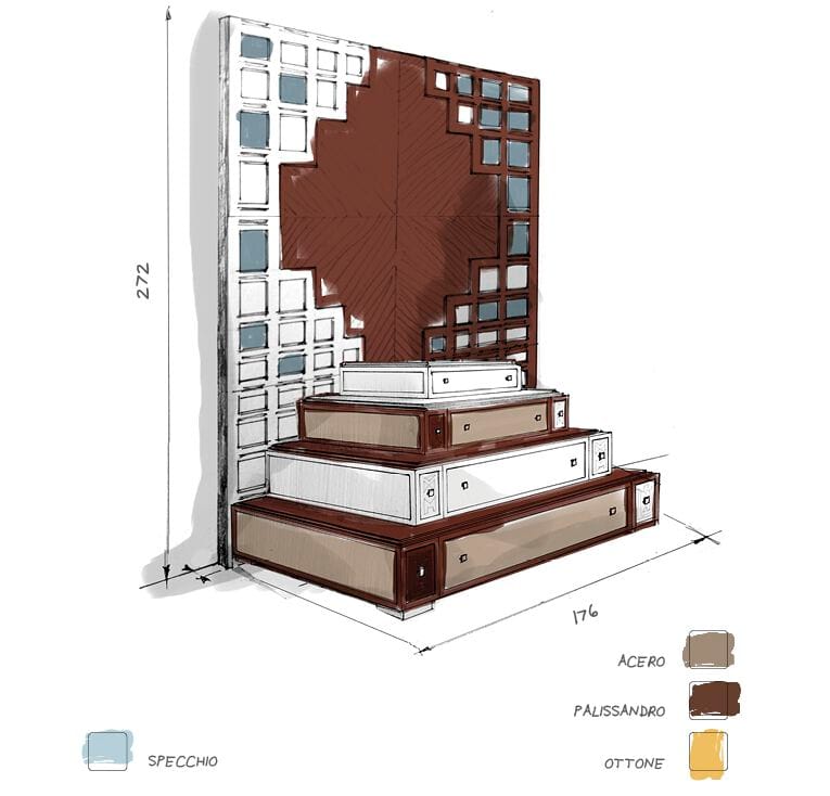 Деревянный комод со встроенными ручками Roman & Co Townsend ARCH-00103470 - Вид №2