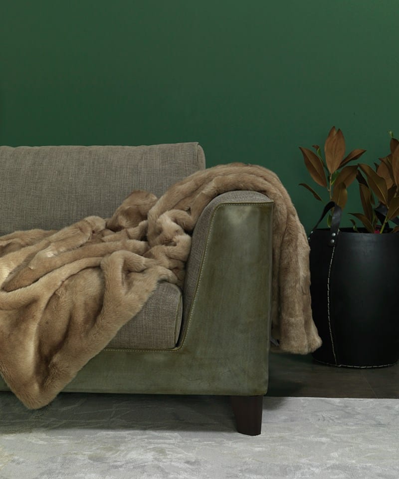 Секционный диван из кожи и ткани Borzalino статус-кво ARCH-00079190 - Вид №6