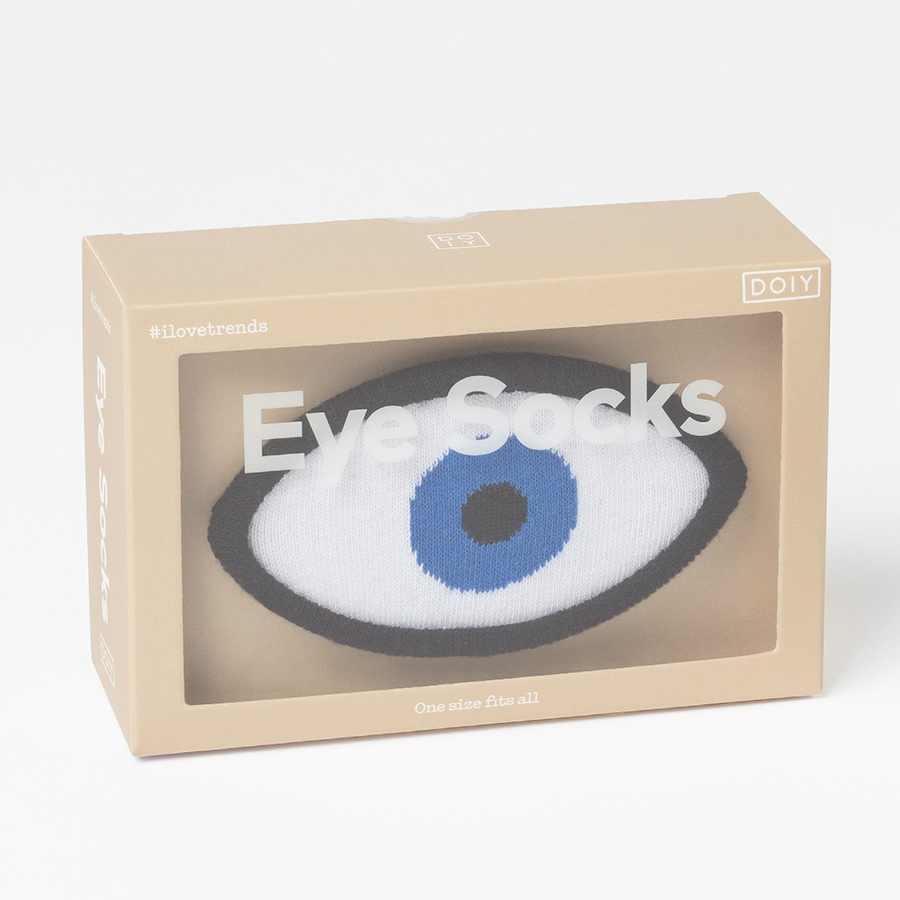 DYEYESOBL Носки eye, голубые Doiy  - Вид №5