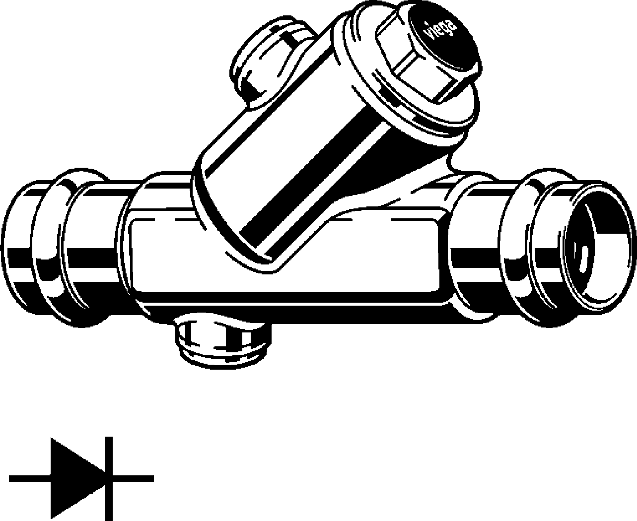 Viega Обратный клапан Easytop 2239.4 (757540) 757 540 - Вид №1