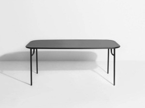 Алюминиевый прямоугольный садовый стол с порошковым покрытием